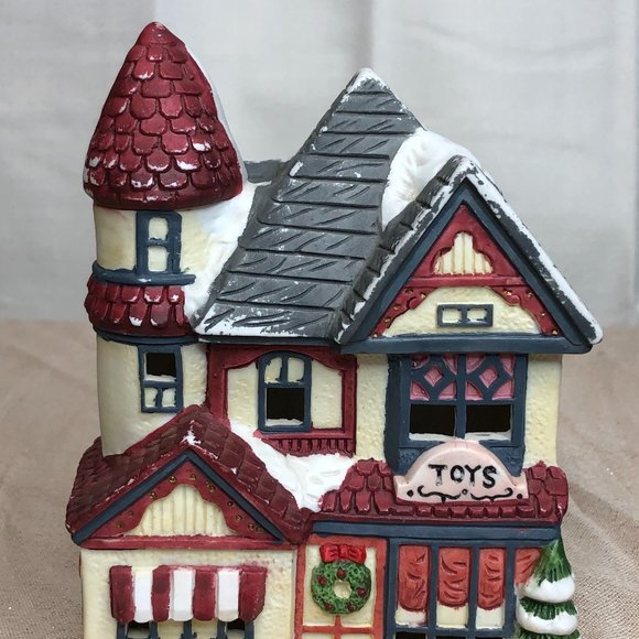 Toy Shop Store Christmas Holiday Village 1994 Collectible Detail - Picture 6 of 10